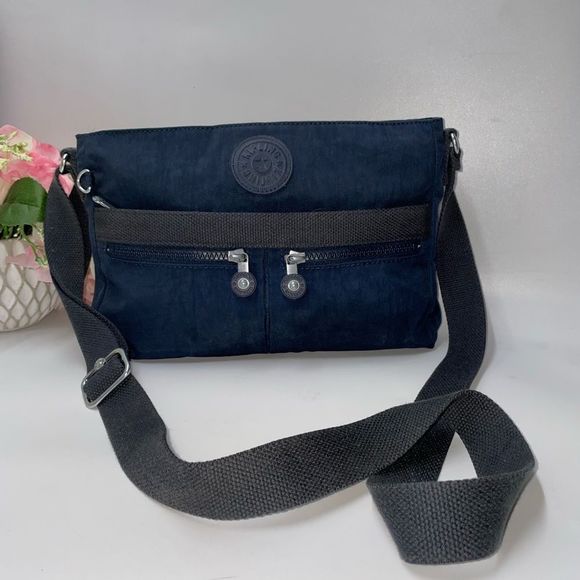 Kipling Nylon Crossbody Blue Medium - Picture 2 of 9